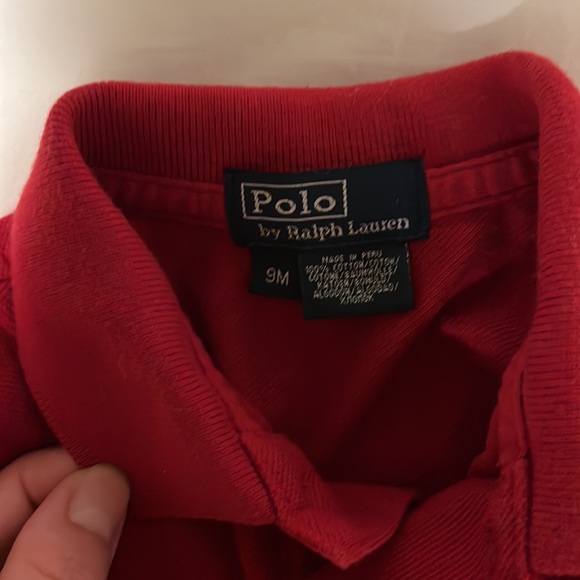 Ralph Lauren red polo 9M - Picture 4 of 4